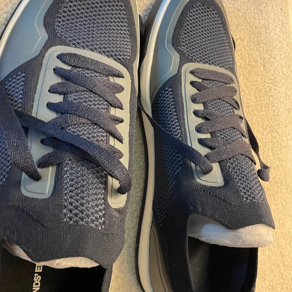 Men's Navy Sneakers - Picture 2 of 3